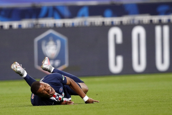 PSG: M&#039;bappé incertain pendant trois semaines